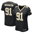 Zennovawear Vernon Broughton New Orleans Saints Women's Team Game Jersey - Black