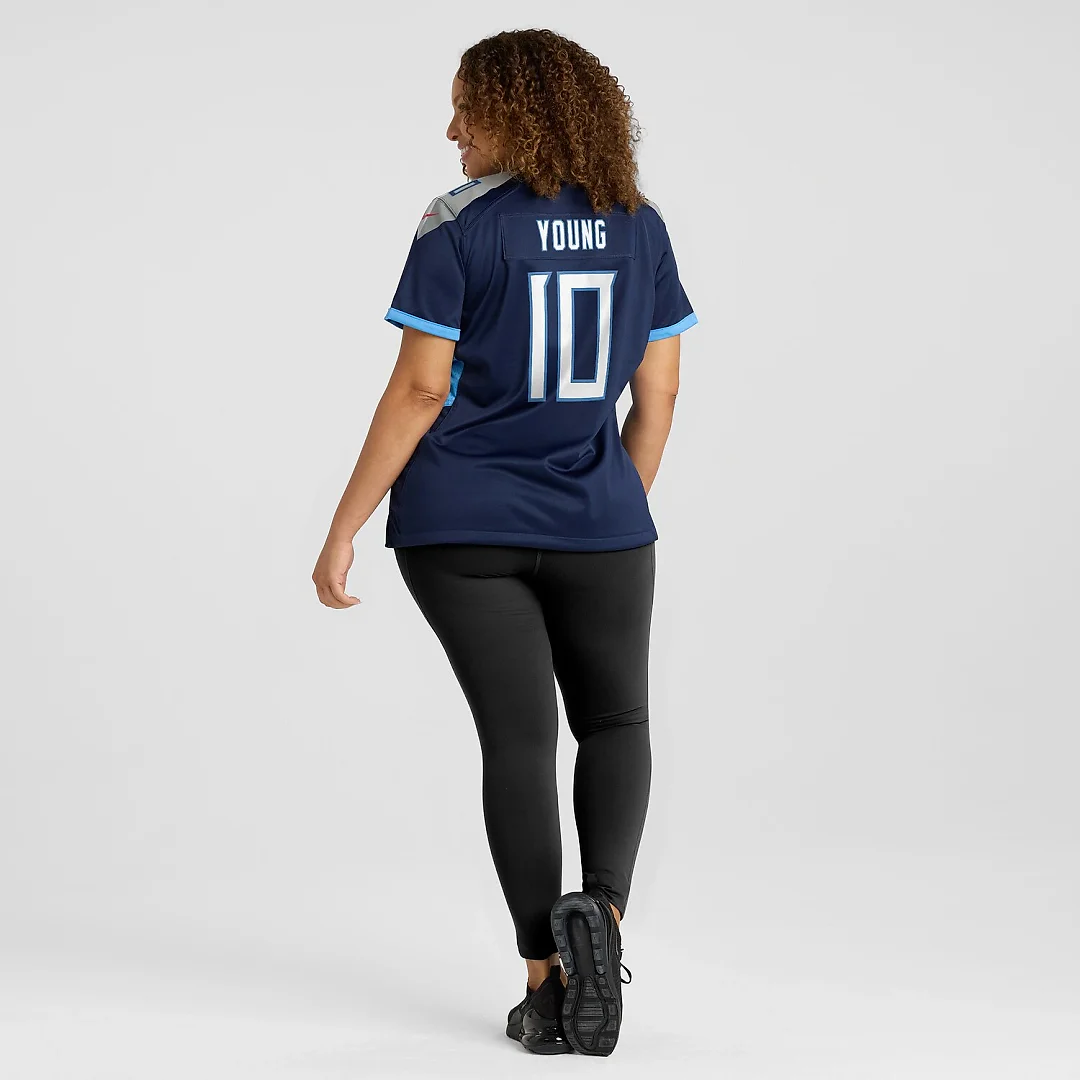 Zennovawear Vince Young Tennessee Titans Women's Game Retired Player Jersey - Navy