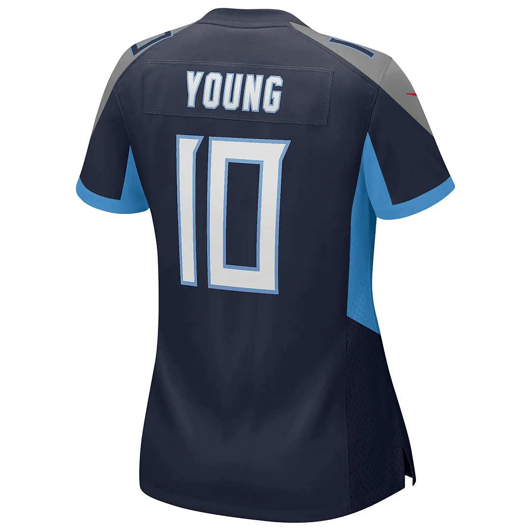 Zennovawear Vince Young Tennessee Titans Women's Game Retired Player Jersey - Navy