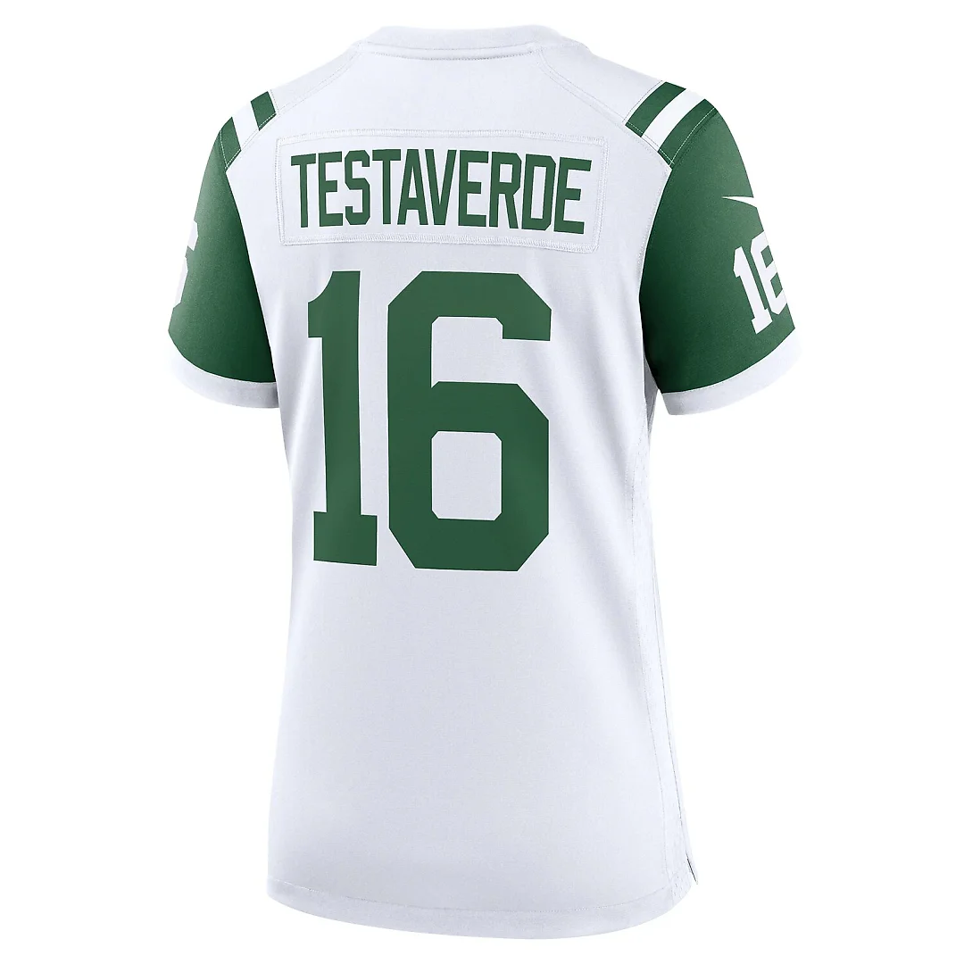 Zennovawear Vinny Testaverde New York Jets Women's Classic Alternate Retired Player Game Jersey - White