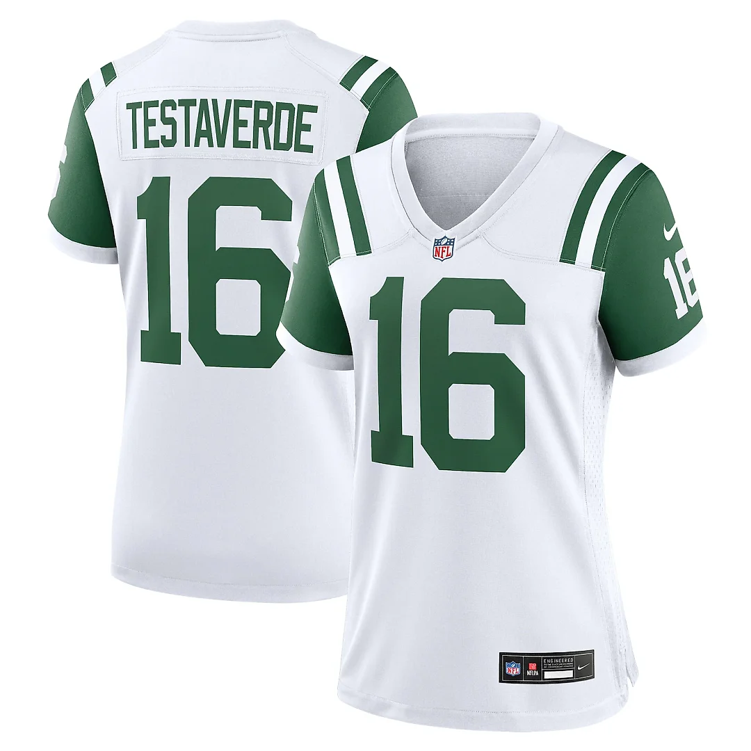 Zennovawear Vinny Testaverde New York Jets Women's Classic Alternate Retired Player Game Jersey - White