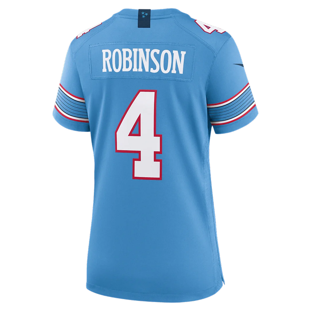 Zennovawear Wan'Dale Robinson Tennessee Titans Women's Team Game Jersey - Light Blue