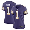 Zennovawear Warren Moon Minnesota Vikings Women's Classic Retired Player Game Jersey - Purple
