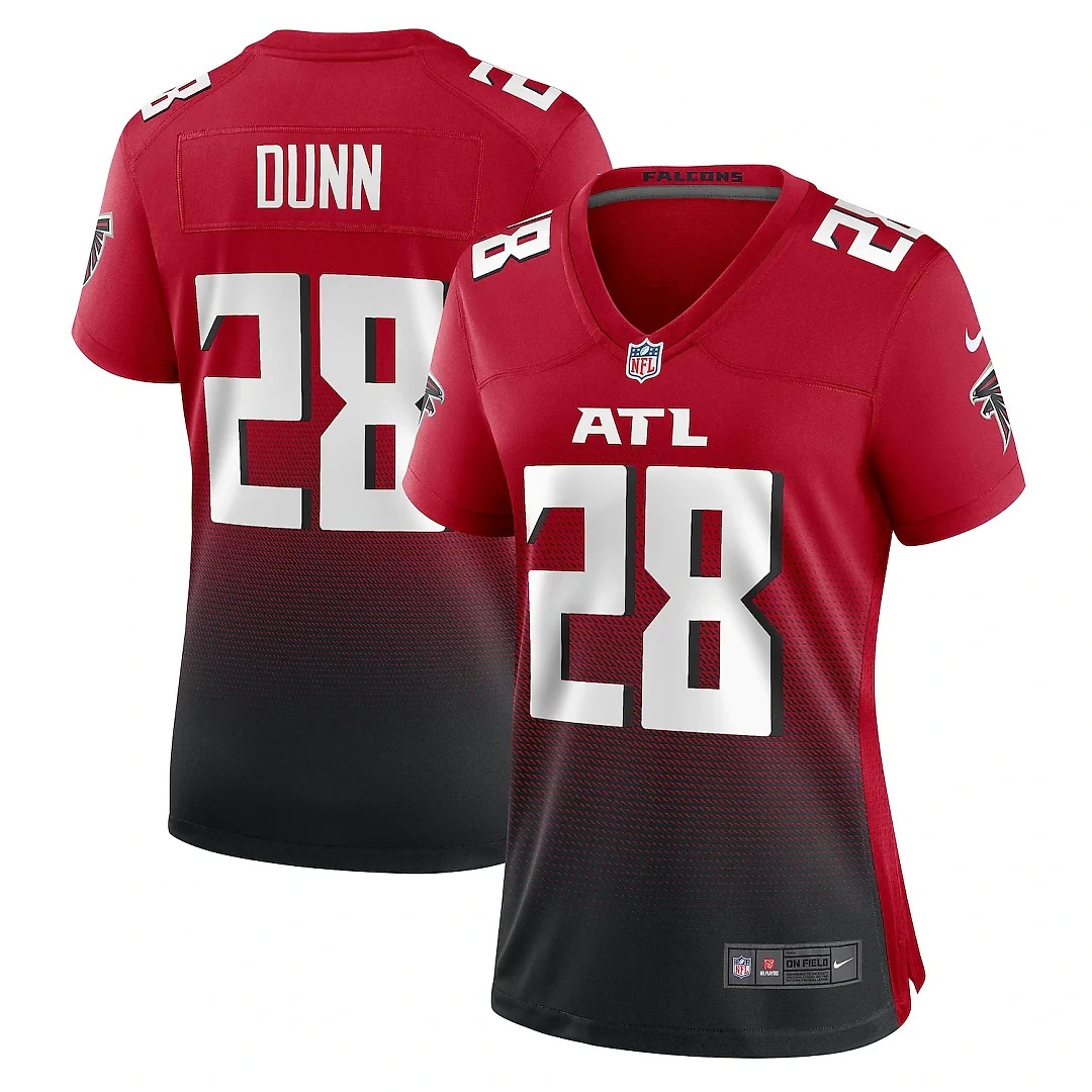 Zennovawear Warrick Dunn Atlanta Falcons Women's Retired Game Jersey - Red