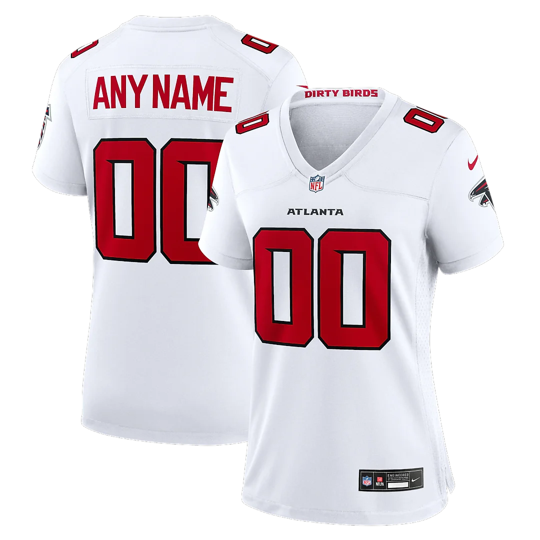 Zennovawear Atlanta Falcons Women's Custom Game Jersey - White
