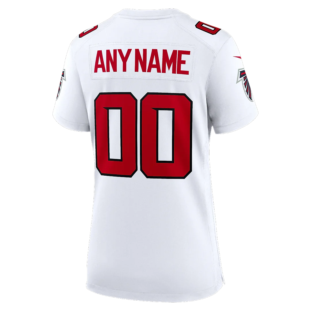 Zennovawear Atlanta Falcons Women's Custom Game Jersey - White