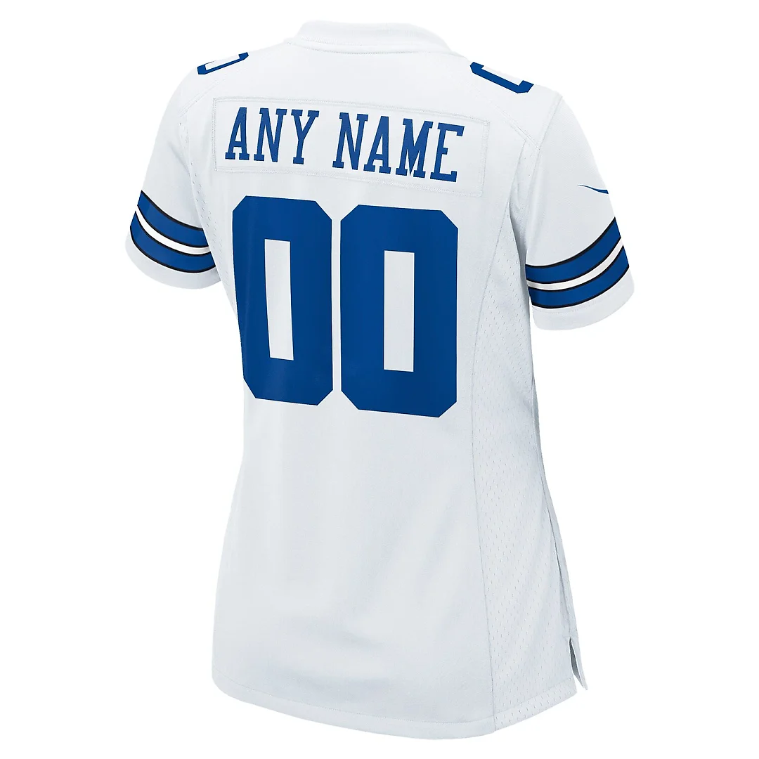 Zennovawear Dallas Cowboys Women's Custom Game Jersey - White