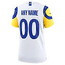 Zennovawear Los Angeles Rams Women's Custom Game Jersey - White
