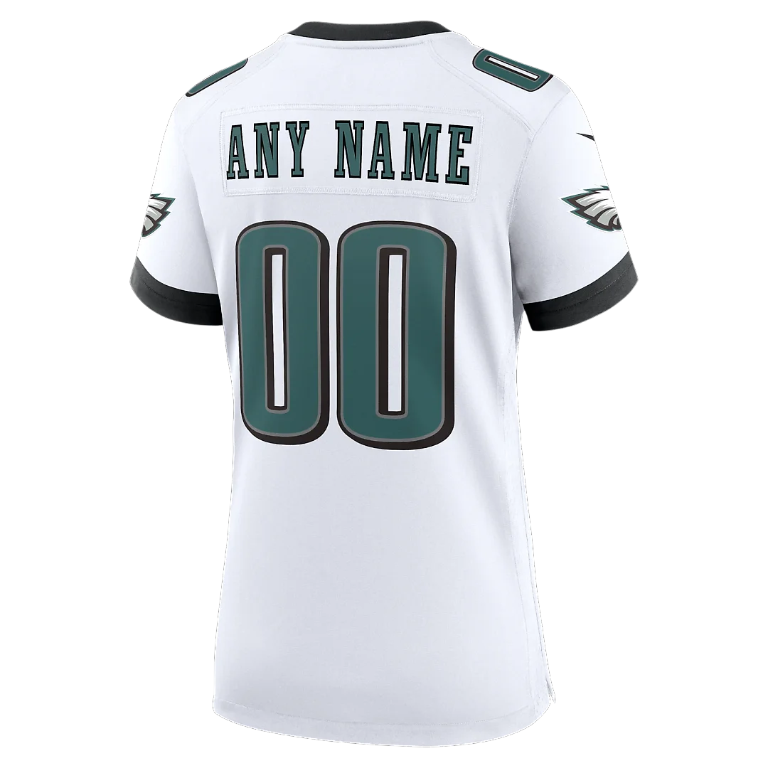 Zennovawear Philadelphia Eagles Women's Team Custom Game Jersey - White