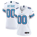 Zennovawear Tennessee Titans Women's Game Custom Jersey - White