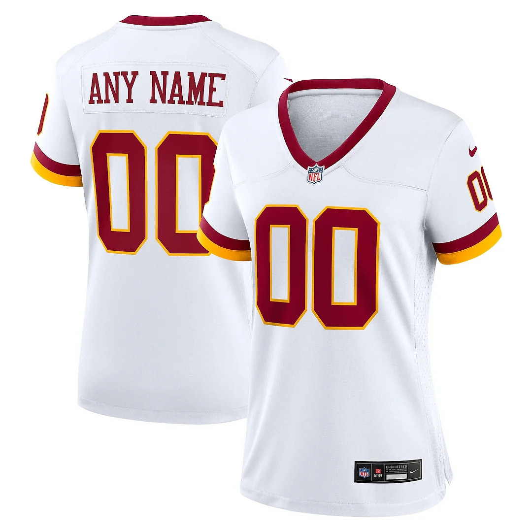 Zennovawear Washington Commanders Women's Super Bowl Era Custom Game Jersey - White