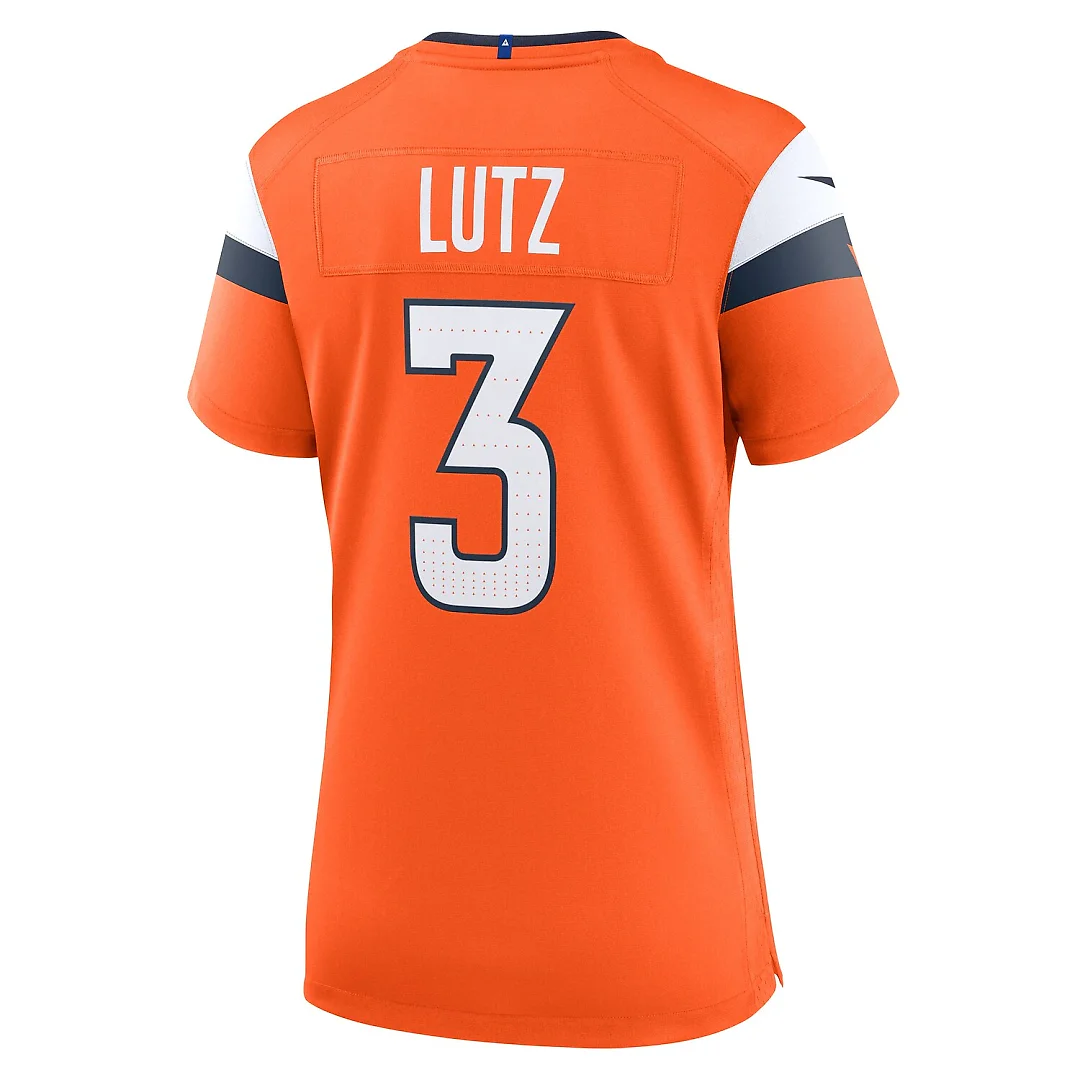 Zennovawear Wil Lutz Denver Broncos Women's Team Game Jersey - Orange