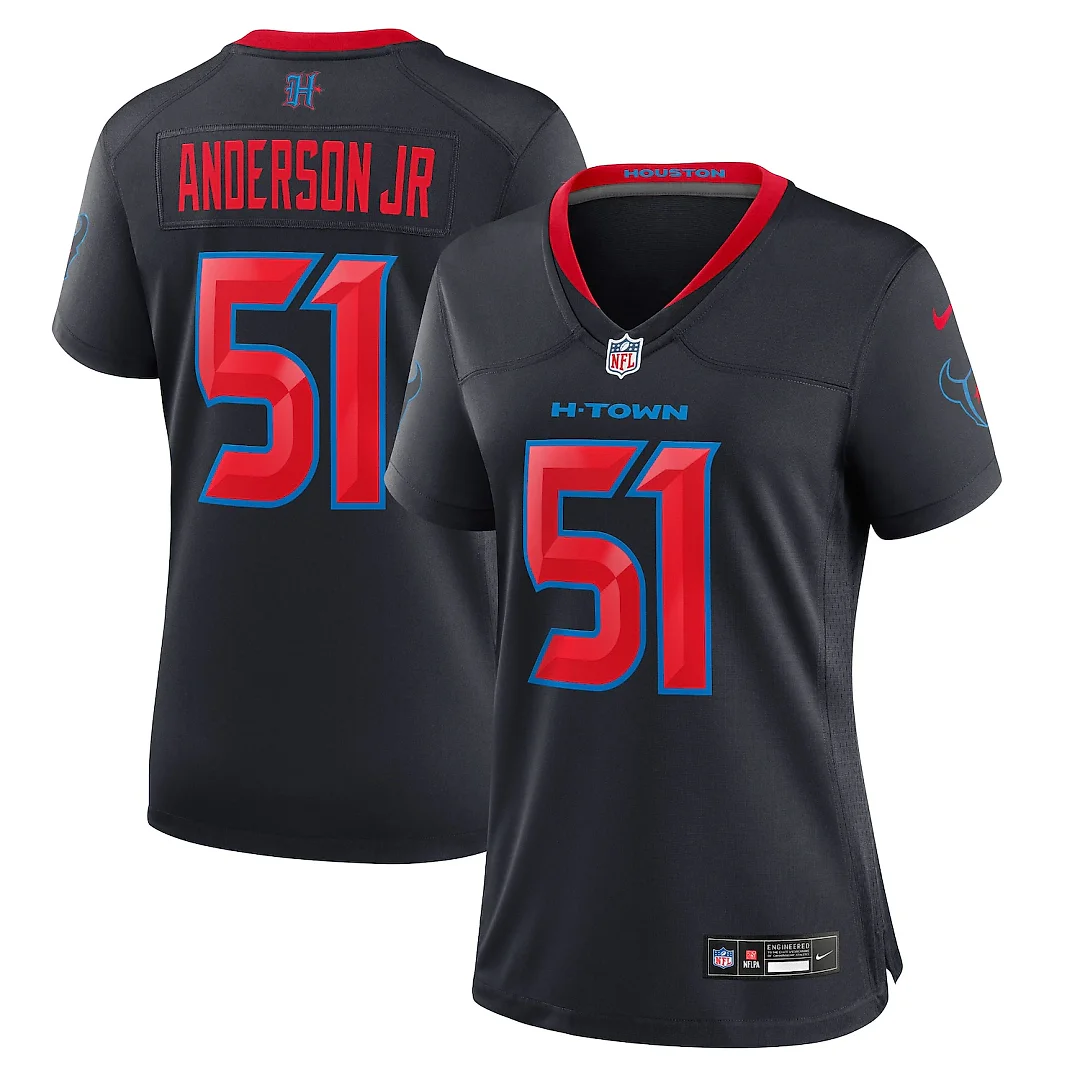 Zennovawear Will Anderson Jr. Houston Texans Women's 2nd Alternate Game Jersey - Navy