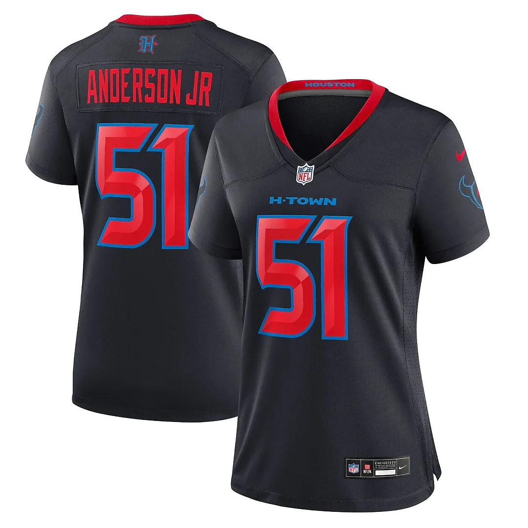 Zennovawear Will Anderson Jr. Houston Texans Women's 2nd Alternate Game Jersey - Navy
