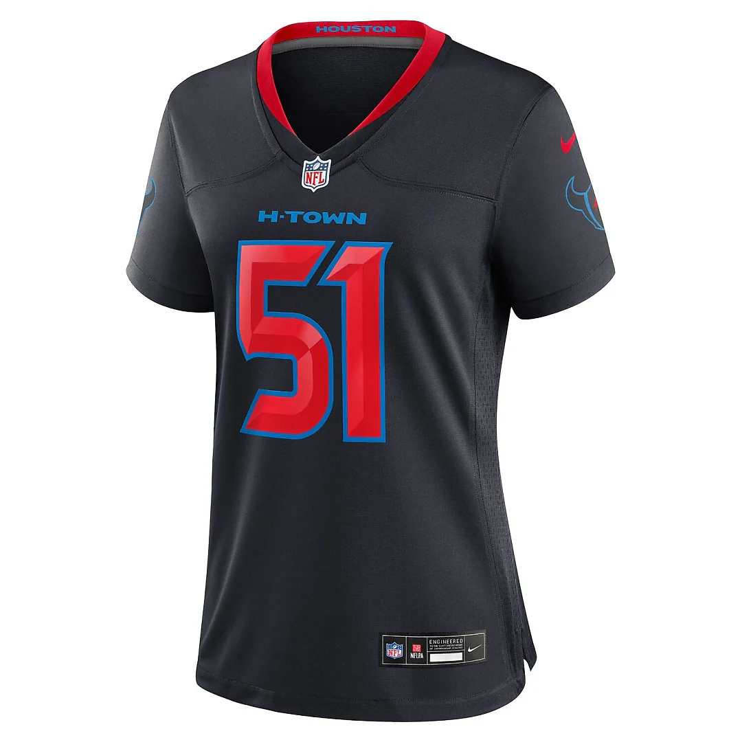 Zennovawear Will Anderson Jr. Houston Texans Women's 2nd Alternate Game Jersey - Navy