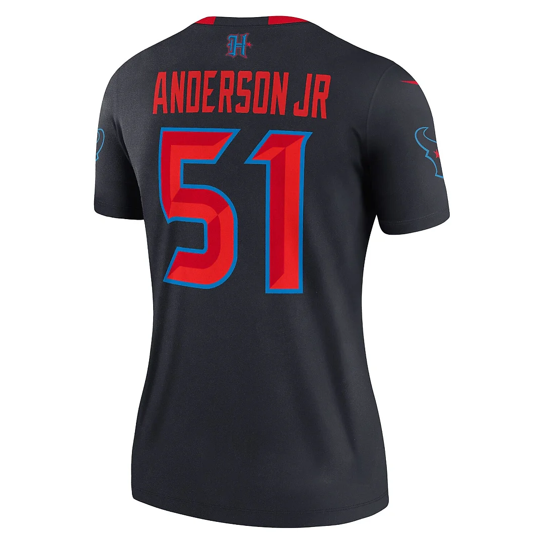 Zennovawear Will Anderson Jr. Houston Texans Women's Alternate Legend Player Performance Top - Navy