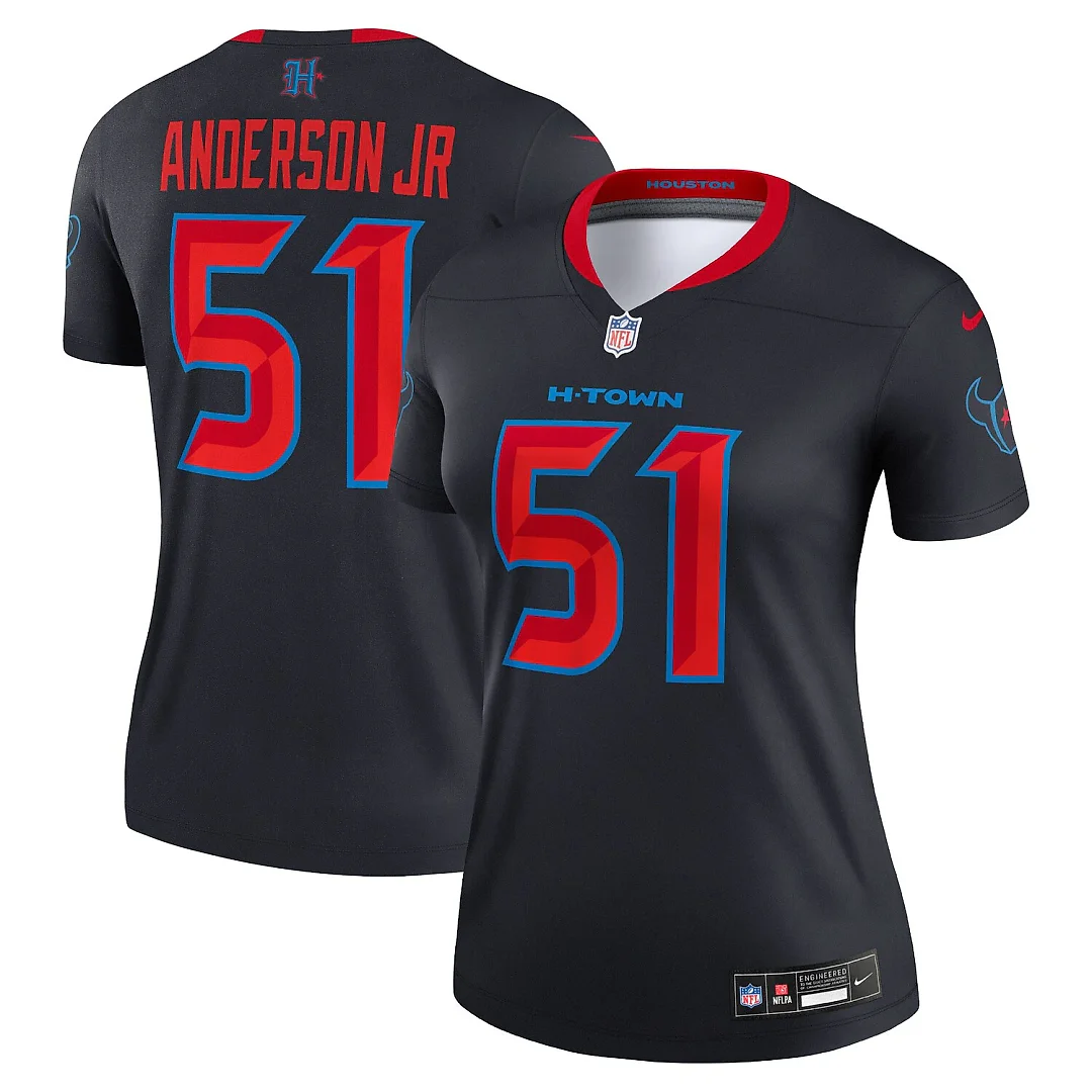 Zennovawear Will Anderson Jr. Houston Texans Women's Alternate Legend Player Performance Top - Navy