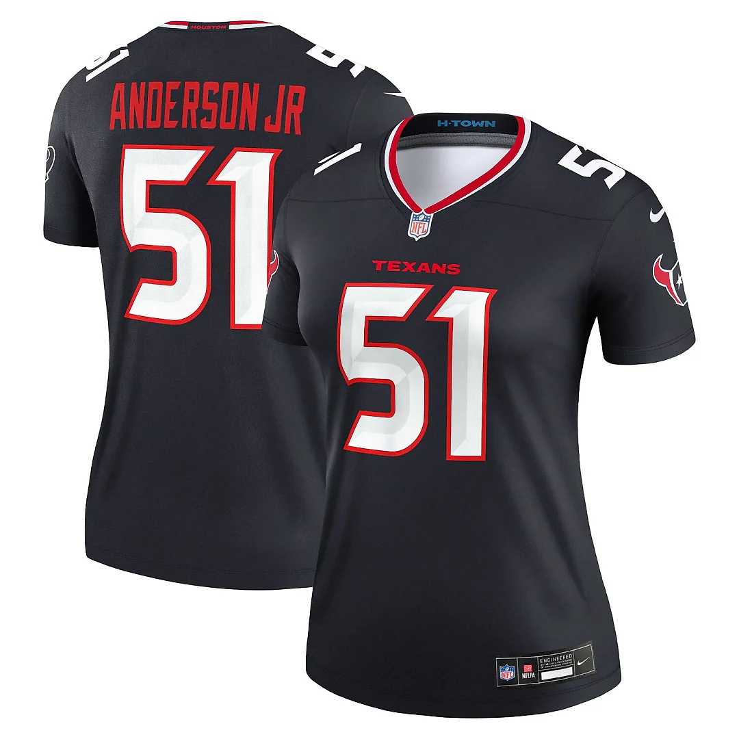 Zennovawear Will Anderson Jr. Houston Texans Women's Legend Player Performance Top - Navy