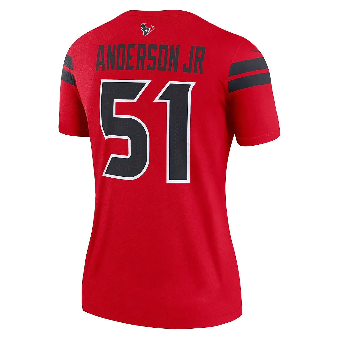 Zennovawear Will Anderson Jr. Houston Texans Women's Alternate Legend Player Performance Top - Red