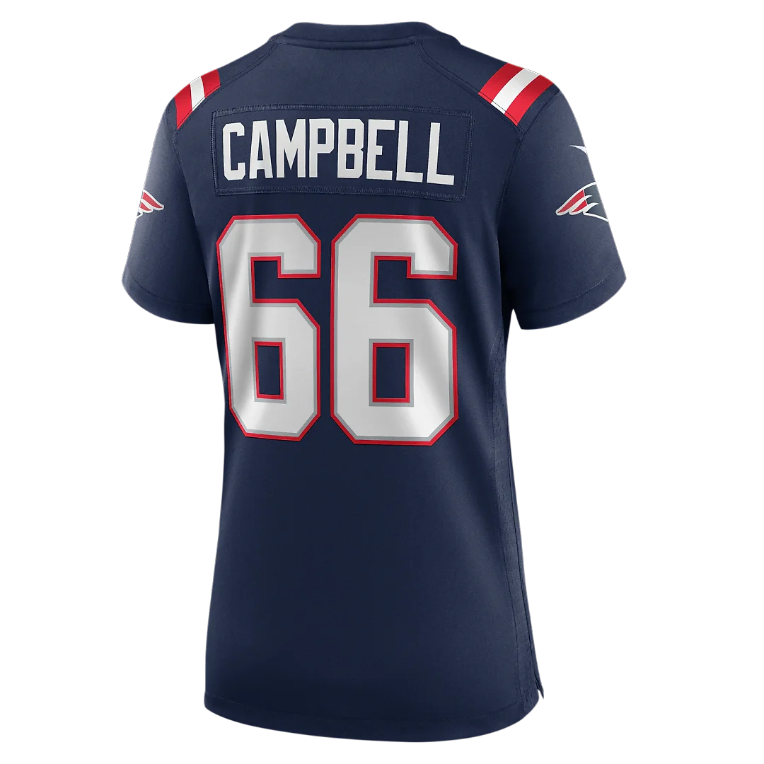 Zennovawear Will Campbell New England Patriots Women's Team Game Jersey - Navy