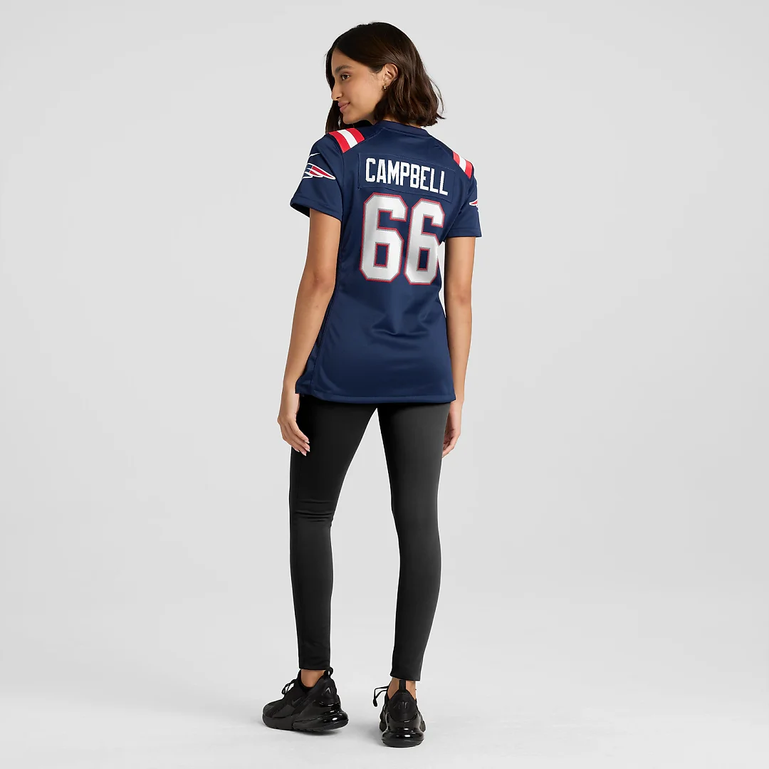 Zennovawear Will Campbell New England Patriots Women's Team Game Jersey - Navy