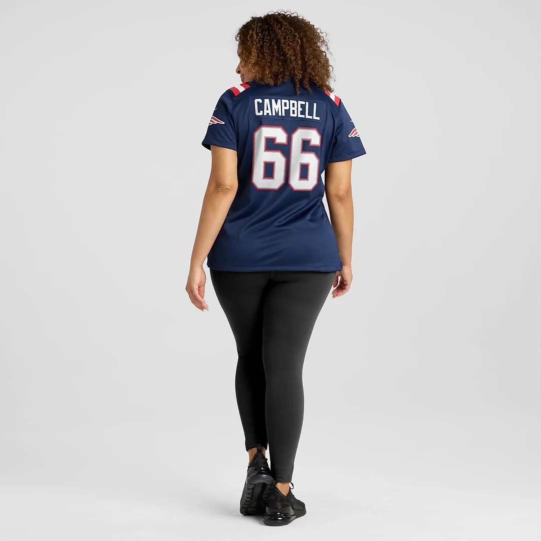 Zennovawear Will Campbell New England Patriots Women's Team Game Jersey - Navy