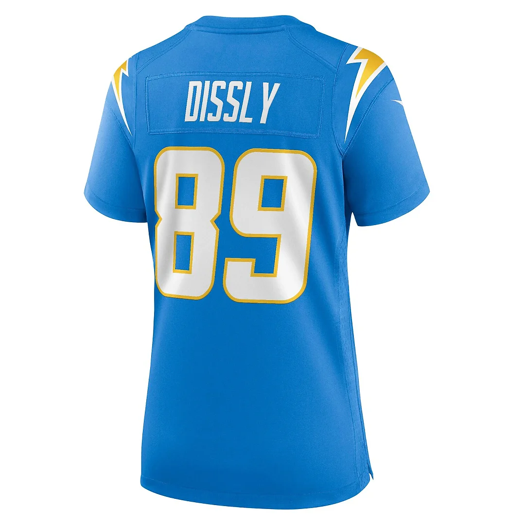 Zennovawear Will Dissly Los Angeles Chargers Women's Team Game Jersey - Powder Blue
