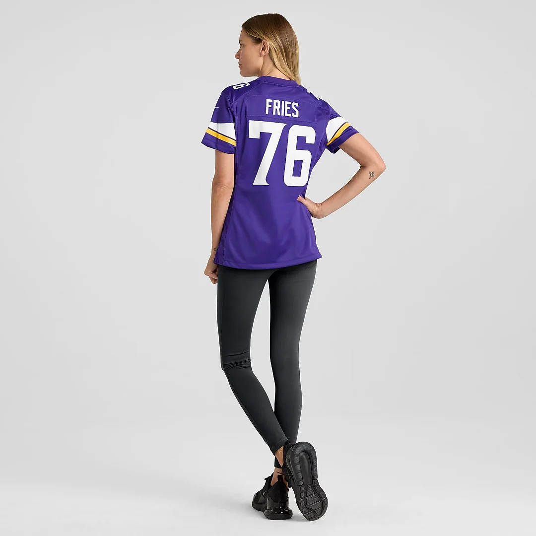 Zennovawear Will Fries Minnesota Vikings Women's Team Game Jersey - Purple