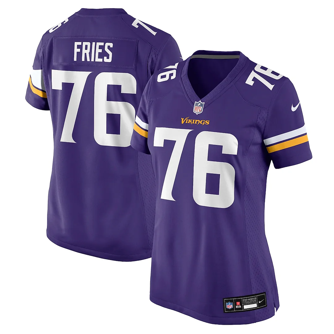 Zennovawear Will Fries Minnesota Vikings Women's Team Game Jersey - Purple