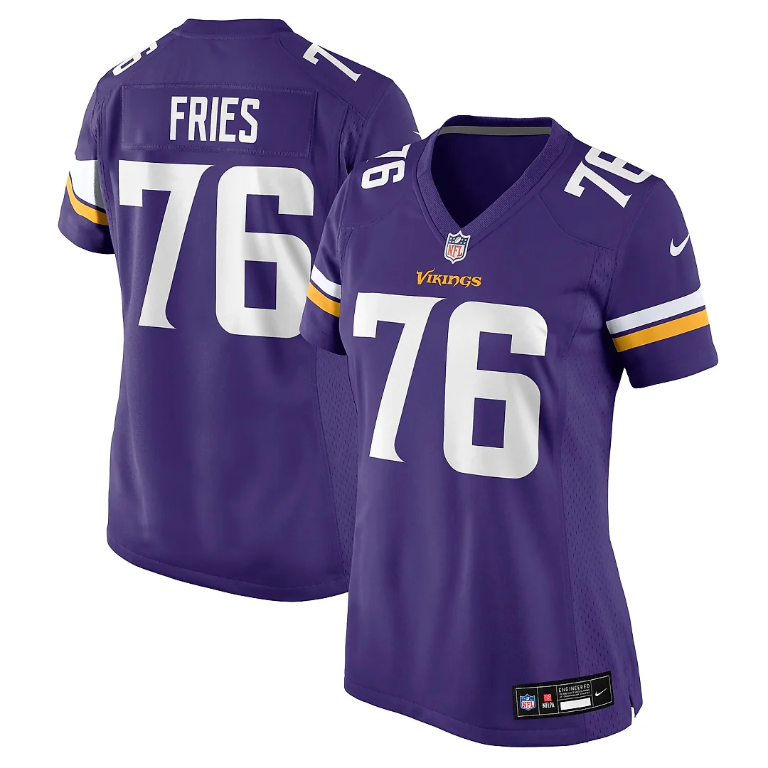Zennovawear Will Fries Minnesota Vikings Women's Team Game Jersey - Purple