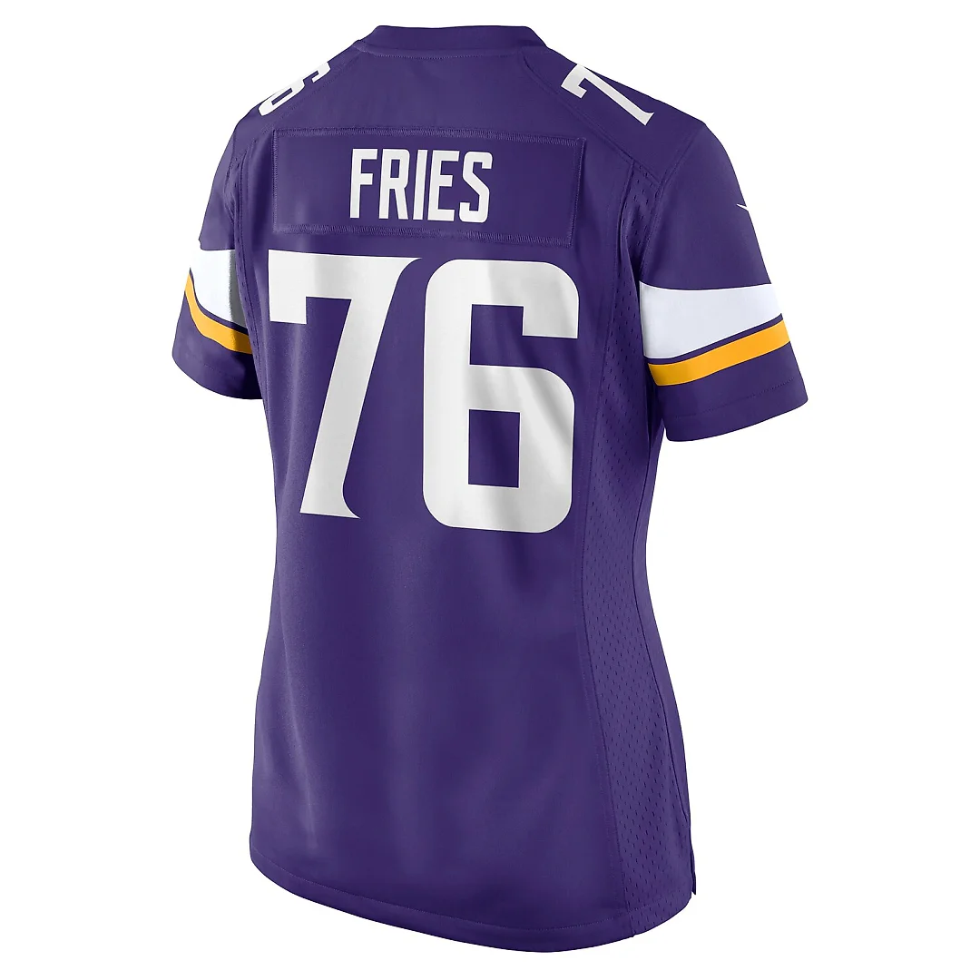 Zennovawear Will Fries Minnesota Vikings Women's Team Game Jersey - Purple