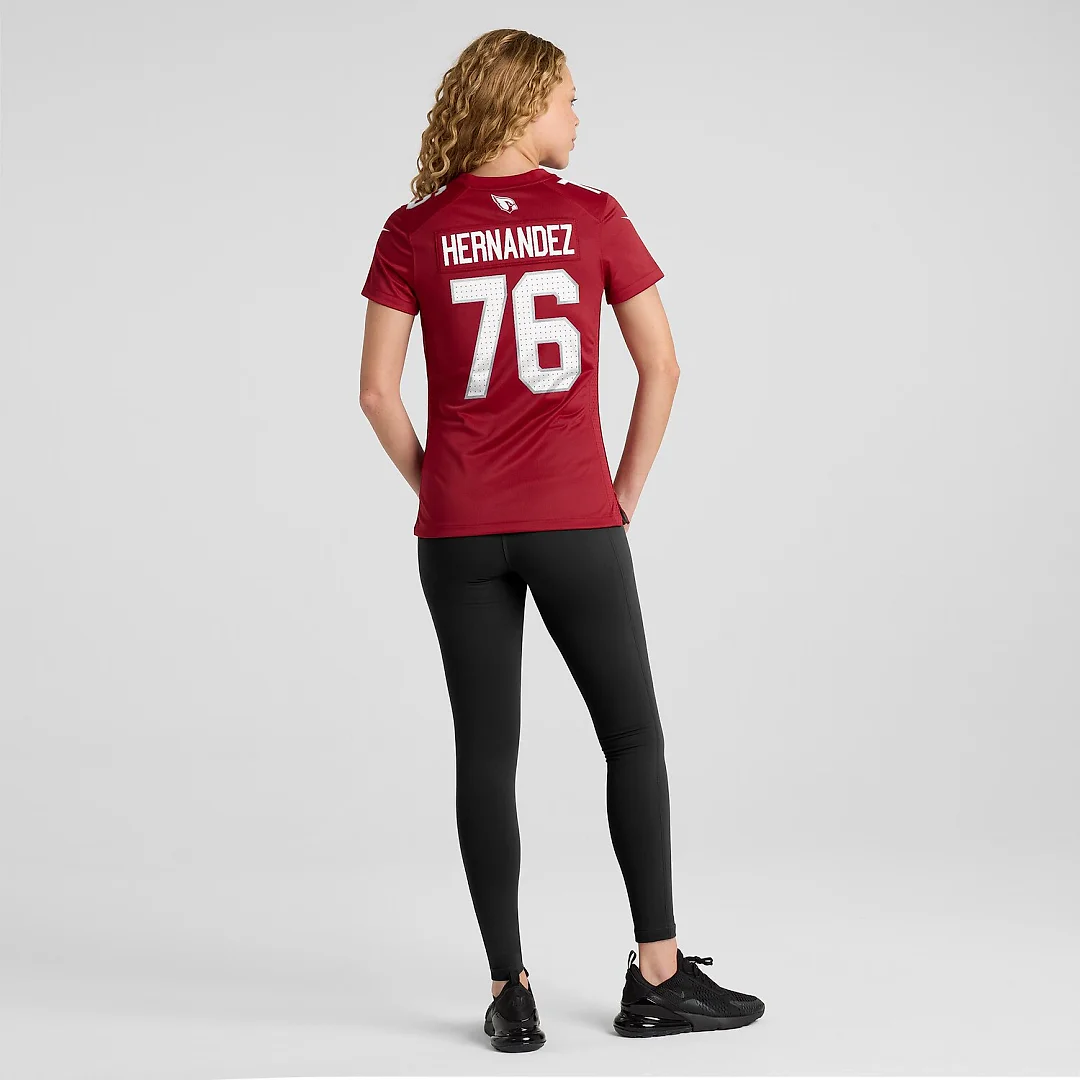 Zennovawear Will Hernandez Arizona Cardinals Women's Game Jersey - Cardinal