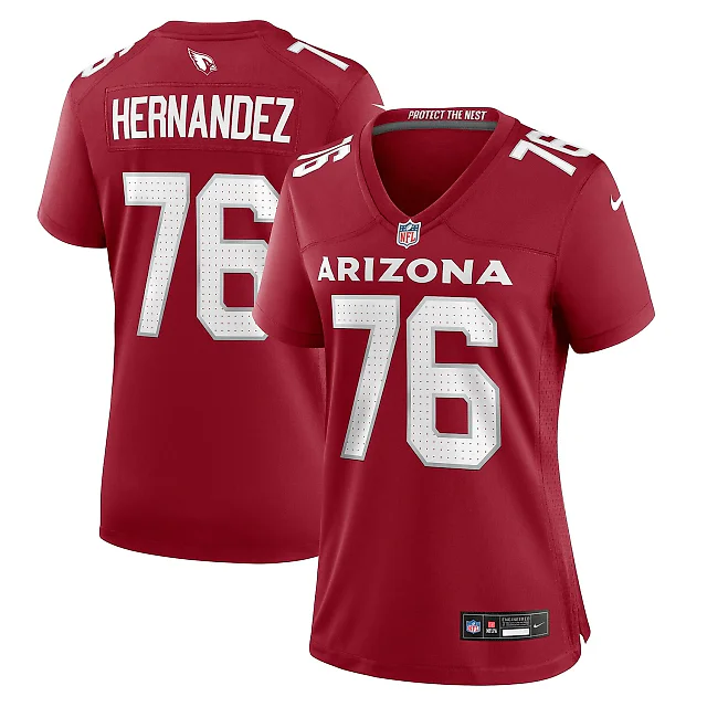 Zennovawear Will Hernandez Arizona Cardinals Women's Game Jersey - Cardinal