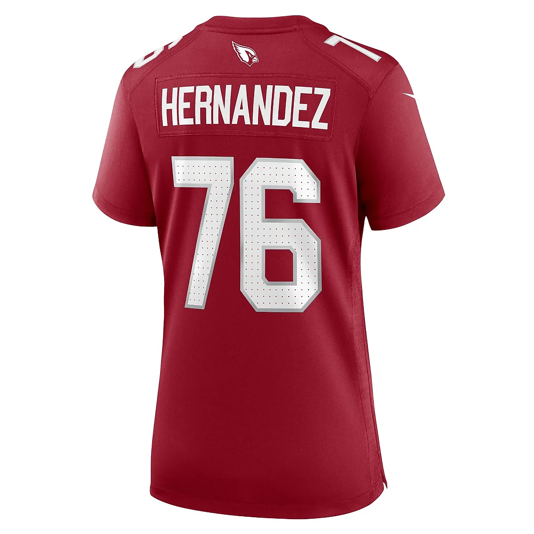 Zennovawear Will Hernandez Arizona Cardinals Women's Game Jersey - Cardinal