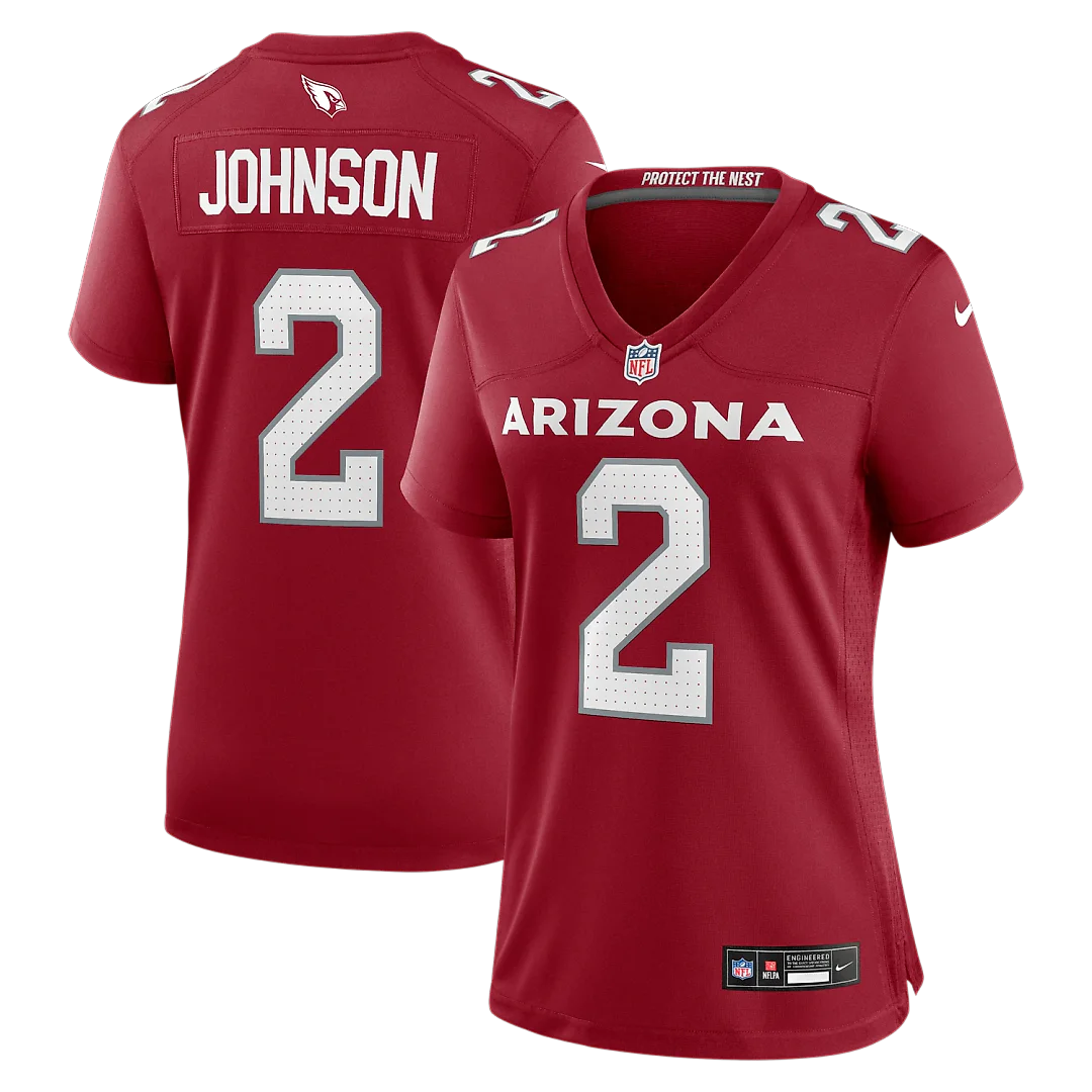 Zennovawear Will Johnson Arizona Cardinals Women's Team Game Jersey - Cardinal