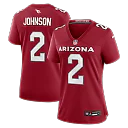 Zennovawear Will Johnson Arizona Cardinals Women's Team Game Jersey - Cardinal