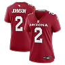 Zennovawear Will Johnson Arizona Cardinals Women's Team Game Jersey - Cardinal