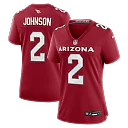 Zennovawear Will Johnson Arizona Cardinals Women's Team Game Jersey - Cardinal