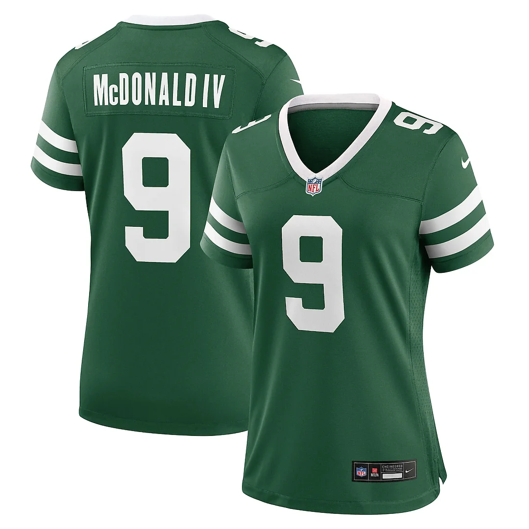 Zennovawear Will McDonald IV New York Jets Women's Team Game Jersey - Legacy Green