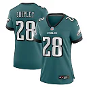 Zennovawear Will Shipley Philadelphia Eagles Women's Team Game Jersey - Midnight Green