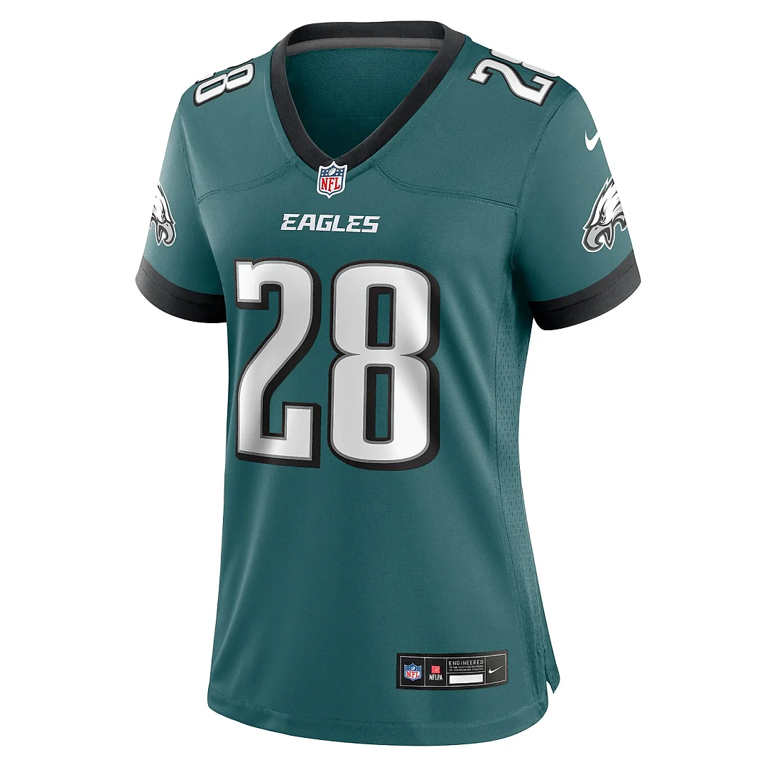 Zennovawear Will Shipley Philadelphia Eagles Women's Team Game Jersey - Midnight Green