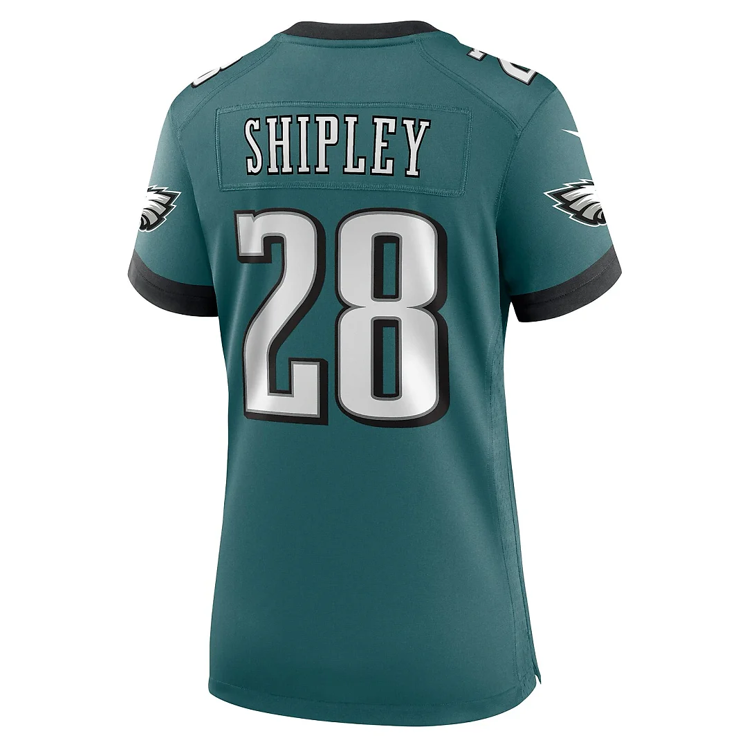 Zennovawear Will Shipley Philadelphia Eagles Women's Team Game Jersey - Midnight Green