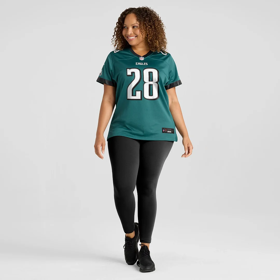 Zennovawear Will Shipley Philadelphia Eagles Women's Team Game Jersey - Midnight Green