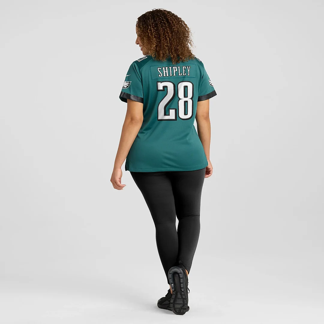 Zennovawear Will Shipley Philadelphia Eagles Women's Team Game Jersey - Midnight Green
