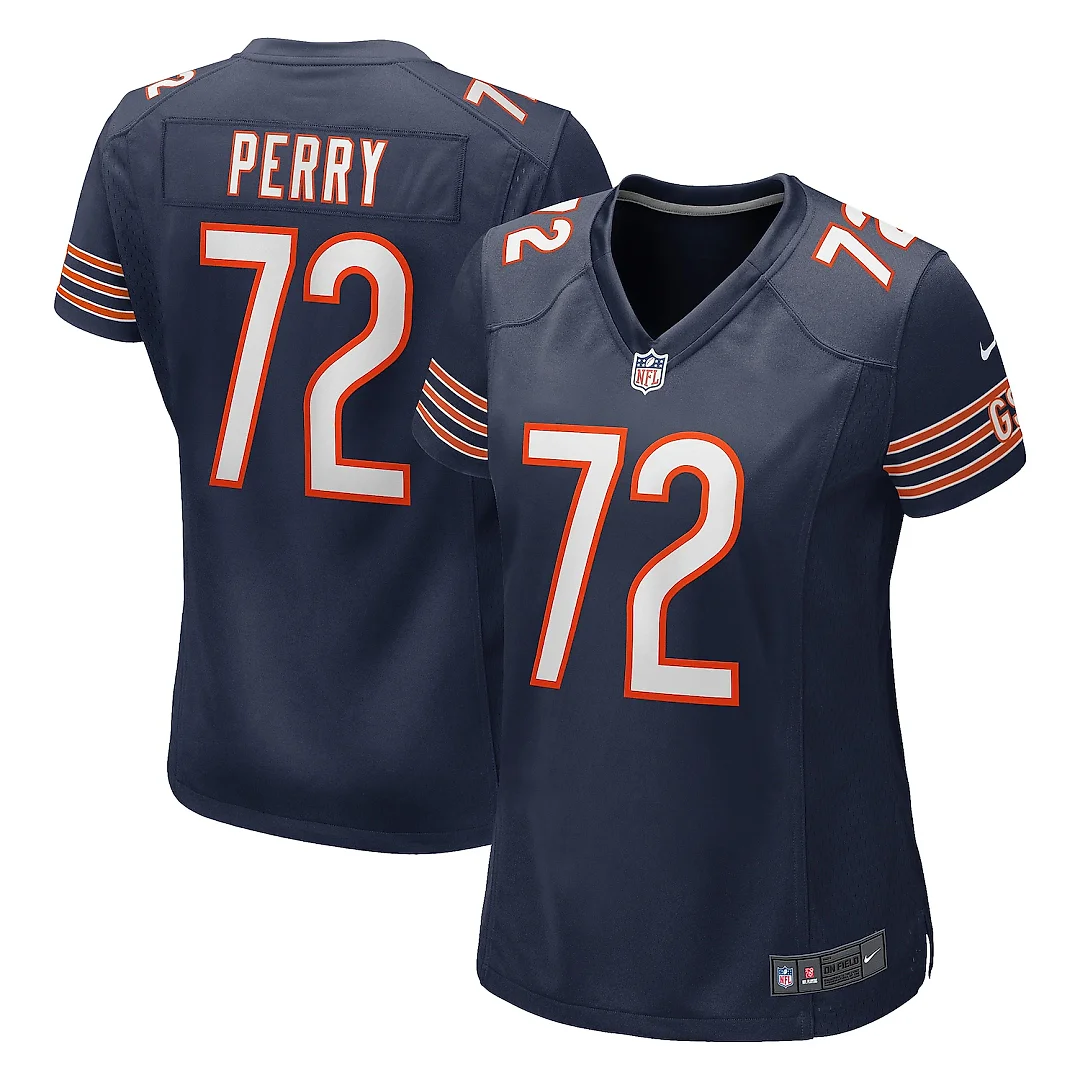 Zennovawear William Perry Chicago Bears Women's Game Retired Player Jersey - Navy
