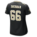 Zennovawear William Sherman New Orleans Saints Women's Team Game Jersey - Black