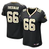 Zennovawear William Sherman New Orleans Saints Women's Team Game Jersey - Black