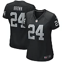 Zennovawear Willie Brown Las Vegas Raiders Women's Game Retired Player Jersey - Black