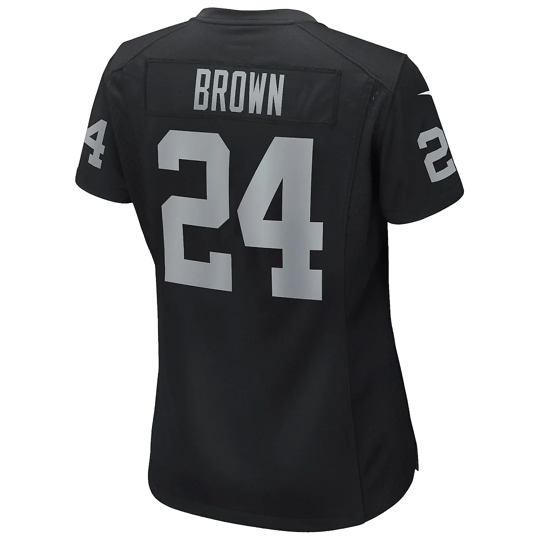 Zennovawear Willie Brown Las Vegas Raiders Women's Game Retired Player Jersey - Black