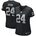 Zennovawear Willie Brown Las Vegas Raiders Women's Game Retired Player Jersey - Black